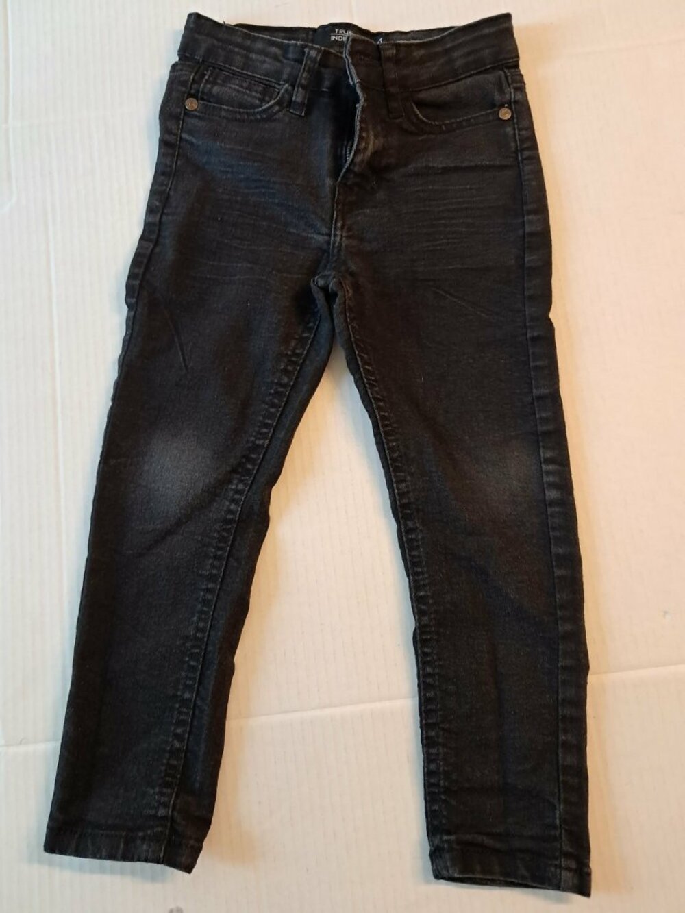 True Indigo Boys Slim Black Jeans Size 4T